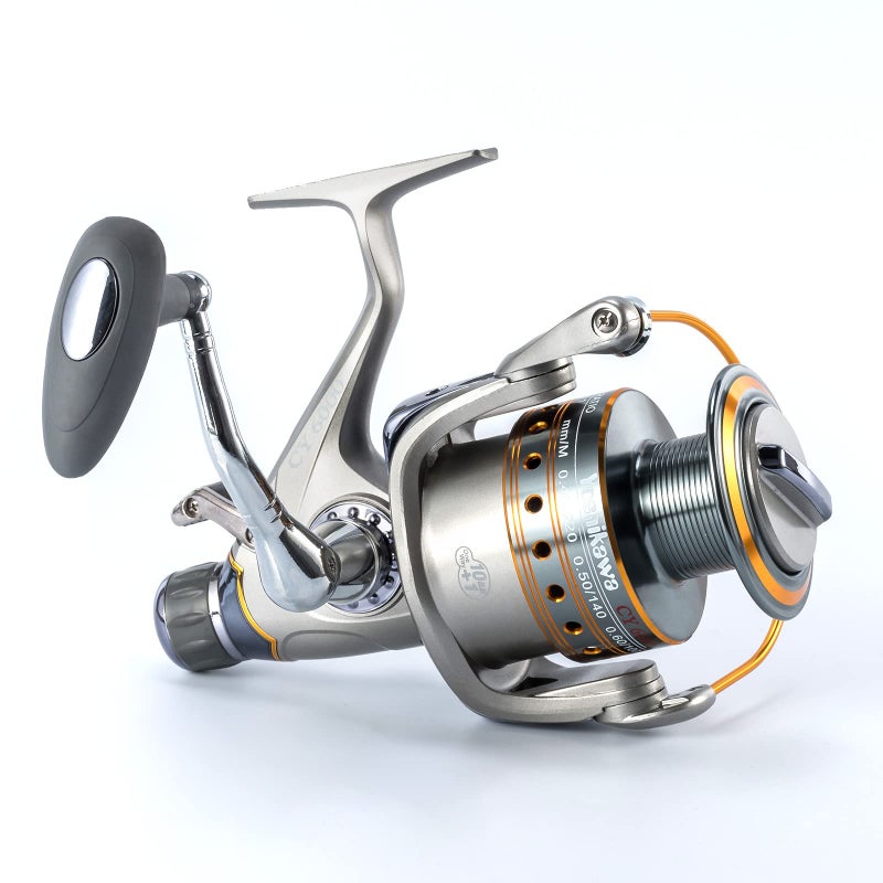 Yoshikawa Spinning Reel Saltwater Freshwater Fishing Baitfeeder 4000 5.5:1 11 Stainless Ball Bearings Bass Salmon Bluefish Catfish Carp - Image 5